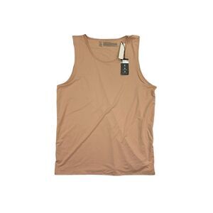 ALFATECH BY ALFANI Mens Beige Sleeveless Shirt L